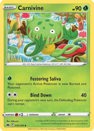 [PKM] Carnivine (012/159) [Sword & Shield: Crown Zenith]