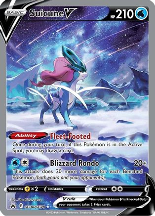 [PKM] Suicune V (GG38/GG70) [Sword & Shield: Crown Zenith]
