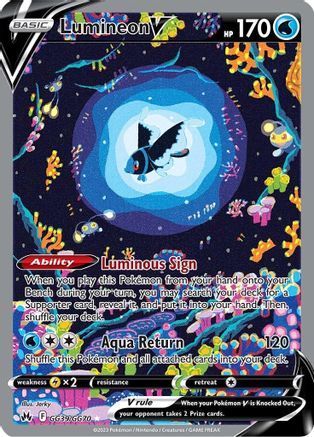 [PKM-R] Lumineon V (GG39/GG70) [Sword & Shield: Crown Zenith]