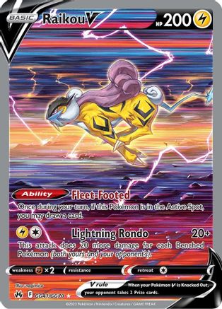 [PKM-R] Raikou V (GG41/GG70) [Sword & Shield: Crown Zenith]
