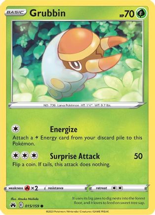 [PKM] Grubbin (015/159) [Sword & Shield: Crown Zenith]