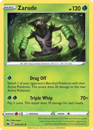 [PKM] Zarude (016/159) [Sword & Shield: Crown Zenith]