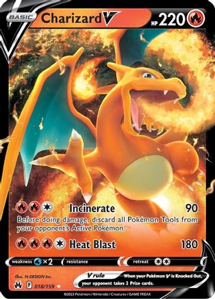 [PKM] Charizard V (018/159) [Sword & Shield: Crown Zenith]