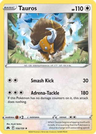 [PKM] Tauros (106/159) [Sword & Shield: Crown Zenith]