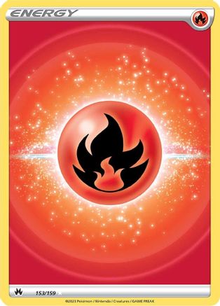 [PKM BE] Fire Energy (153/159) (Texture Full Art) [Sword & Shield: Crown Zenith]