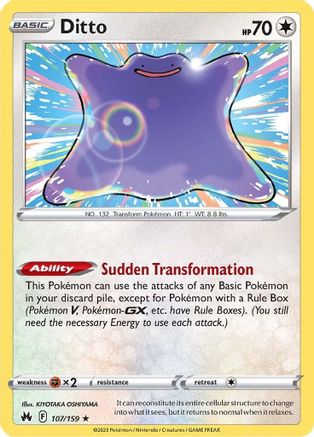 [PKM] Ditto (107/159) [Sword & Shield: Crown Zenith]