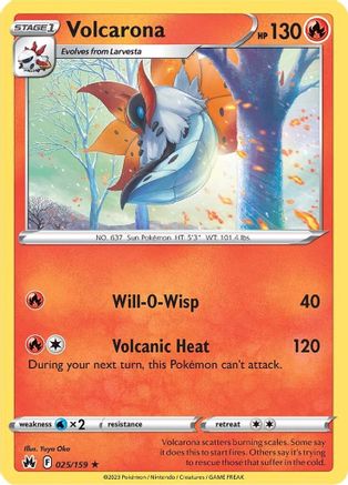 [PKM] Volcarona (025/159) [Sword & Shield: Crown Zenith]