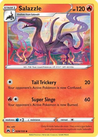 [PKM] Salazzle (028/159) [Sword & Shield: Crown Zenith]