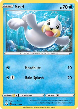 [PKM] Seel (029/159) [Sword & Shield: Crown Zenith]