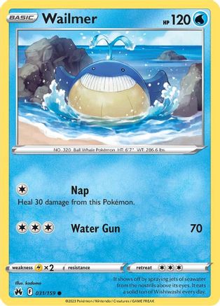 [PKM] Wailmer (031/159) [Sword & Shield: Crown Zenith]
