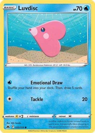 [PKM] Luvdisc (035/159) [Sword & Shield: Crown Zenith]