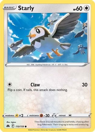 [PKM] Starly (110/159) [Sword & Shield: Crown Zenith]