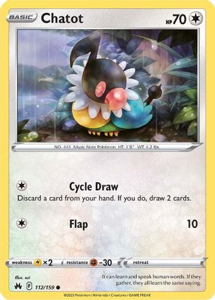 [PKM] Chatot (112/159) [Sword & Shield: Crown Zenith]