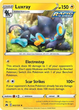 [PKM-R] Luxray (043/159) (43) [Sword & Shield: Crown Zenith]