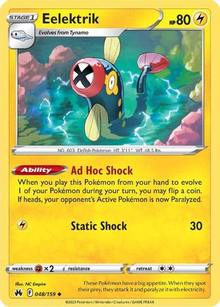 [PKM-C] Eelektrik (048/159) [Sword & Shield: Crown Zenith]