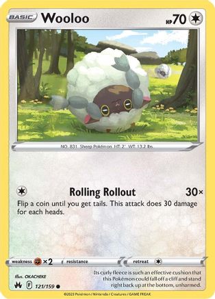 [PKM] Wooloo (121/159) [Sword & Shield: Crown Zenith]