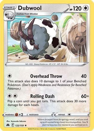 [PKM] Dubwool (122/159) [Sword & Shield: Crown Zenith]