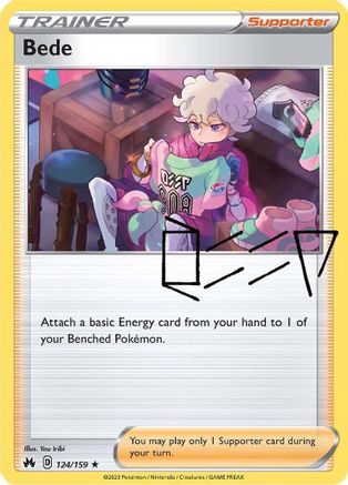 [PKM] Bede (124/159) [Sword & Shield: Crown Zenith]
