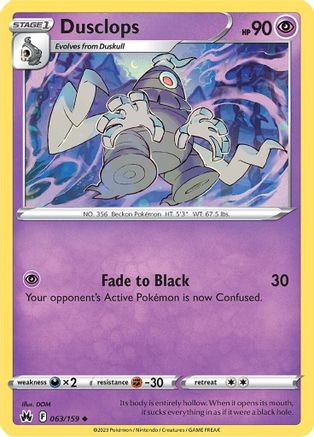 [PKM] Dusclops (063/159) [Sword & Shield: Crown Zenith]
