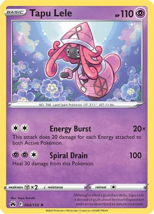 [PKM-R] Tapu Lele (064/159) [Sword & Shield: Crown Zenith]
