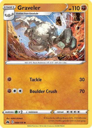 [PKM] Graveler (068/159) [Sword & Shield: Crown Zenith]