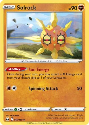 [PKM] Solrock (069/159) [Sword & Shield: Crown Zenith]