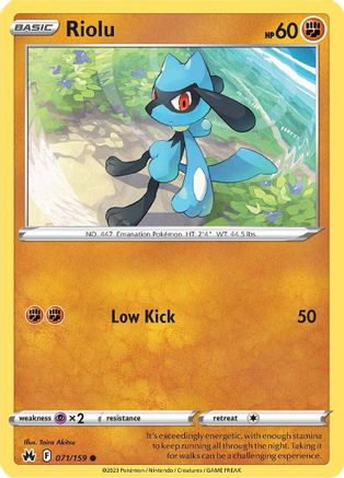 [PKM] Riolu (071/159) [Sword & Shield: Crown Zenith]