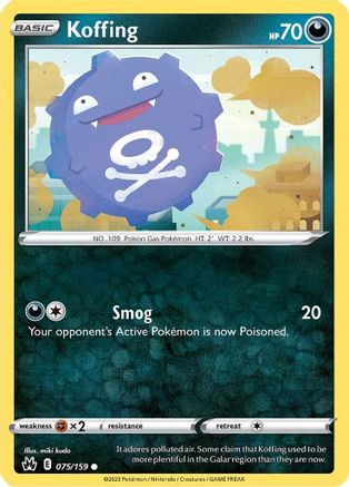[PKM-C] Koffing (075/159) [Sword & Shield: Crown Zenith]