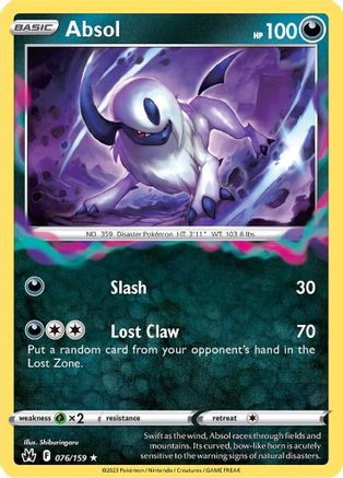 [PKM] Absol (076/159) [Sword & Shield: Crown Zenith]