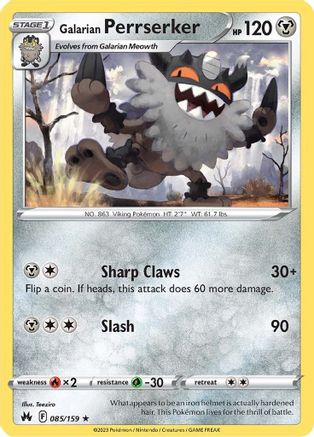 [PKM] Galarian Perrserker (085/159) [Sword & Shield: Crown Zenith]
