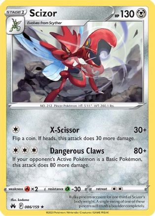 [PKM-R] Scizor (086/159) [Sword & Shield: Crown Zenith]