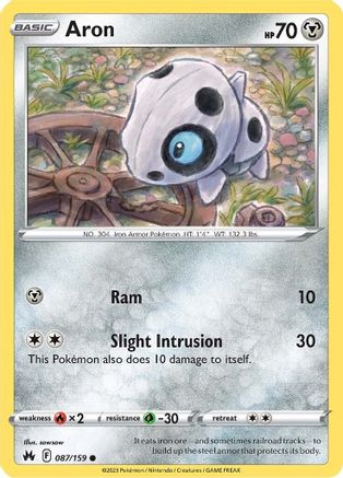 [PKM] Aron (087/159) [Sword & Shield: Crown Zenith]
