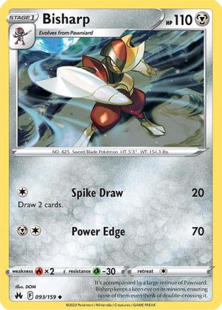 [PKM] Bisharp (093/159) [Sword & Shield: Crown Zenith]