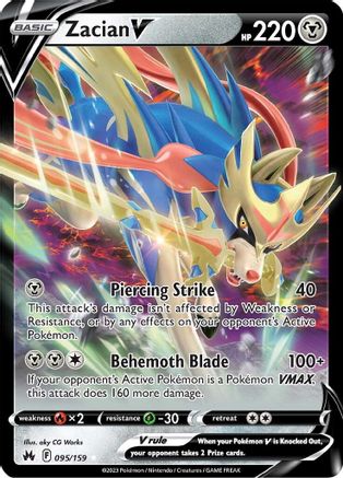 [PKM-R] Zacian V (095/159) [Sword & Shield: Crown Zenith]