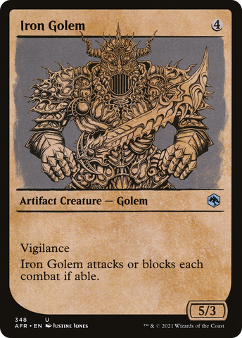 {C} Iron Golem (Showcase) [Dungeons & Dragons: Adventures in the Forgotten Realms][AFR 348]