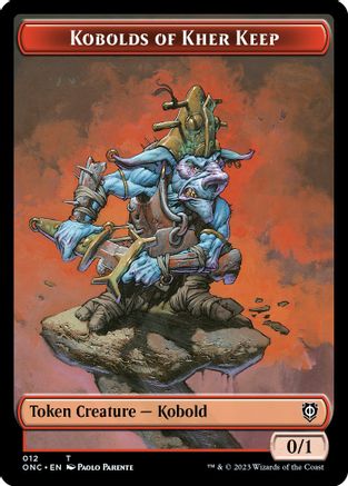 {T} Kobolds of Kher Keep // Dragon Double-Sided Token [Phyrexia: All Will Be One Commander][TONC 12//10]