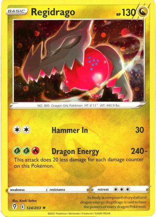 [PKM] Regidrago (124/203) (Cosmos Holo) [Sword & Shield: Evolving Skies]