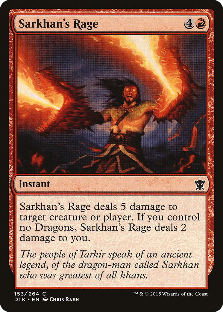 {C} Sarkhan's Rage [Dragons of Tarkir][DTK 153] - Misty Mountain Games