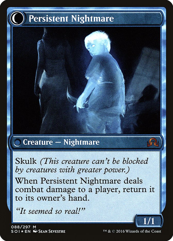 {R} Startled Awake // Persistent Nightmare [Shadows over Innistrad Prerelease Promos][PR SOI 088] - Misty Mountain Games