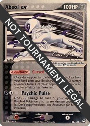 [WC PKM-R] Absol ex (92/108) (Legendary Ascent - Tom Roos) [World Championships 2007]