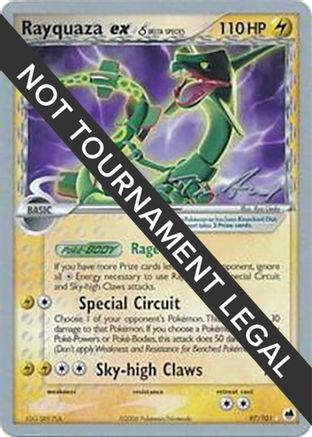 [WC PKM-R] Rayquaza ex (97/101) (Delta Species) (Legendary Ascent - Tom Roos) [World Championships 2007]