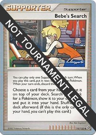 [PKM] Bebe's Search (119/132) (Psychic Lock - Jason Klaczynski) [World Championships 2008]