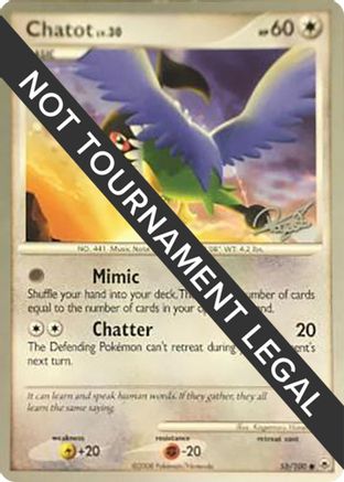 [PKM] Chatot LV.30 (55/100) (Bliss Control - Paul Atanassov) [World Championships 2008]