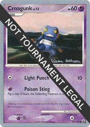 [WC PKM-C] Croagunk LV.13 (60/100) (Intimidation - Tristan Robinson) [World Championships 2008]