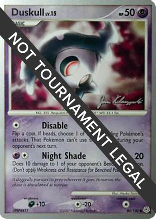 [PKM] Duskull LV.15 (80/130) (Psychic Lock - Jason Klaczynski) [World Championships 2008]