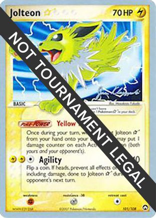 [WC PKM-R] Jolteon Star (101/108) (Psychic Lock - Jason Klaczynski) [World Championships 2008]