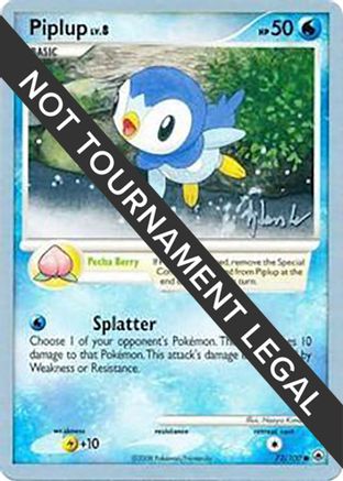 [WC PKM-C] Piplup LV.8 (72/100) (Empotech - Dylan Lefavour) [World Championships 2008]