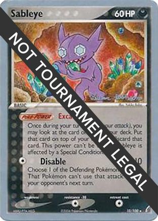[WC PKM-R] Sableye (10/100) (Intimidation - Tristan Robinson) [World Championships 2008]