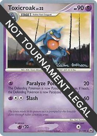 [WC PKM-R] Toxicroak LV.32 (31/100) (Intimidation - Tristan Robinson) [World Championships 2008]