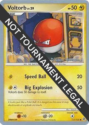 [WC PKM-C] Voltorb LV.29 (117/132) (Intimidation - Tristan Robinson) [World Championships 2008]